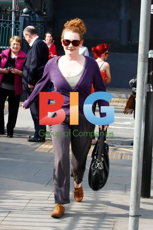 Jennie McAlpine on 'Coronation Street' Set