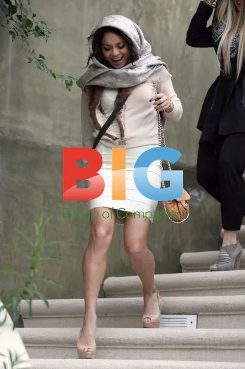 Vanessa Hudgens leaving home in Studio City