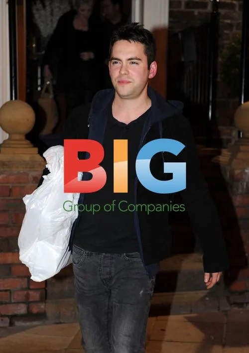 Bruno Langley Leaving Restaurant in Sunderland