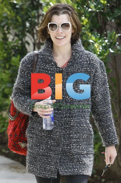 Milla Jovovich Leaves Gym