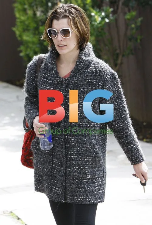 Milla Jovovich Leaving the Gym