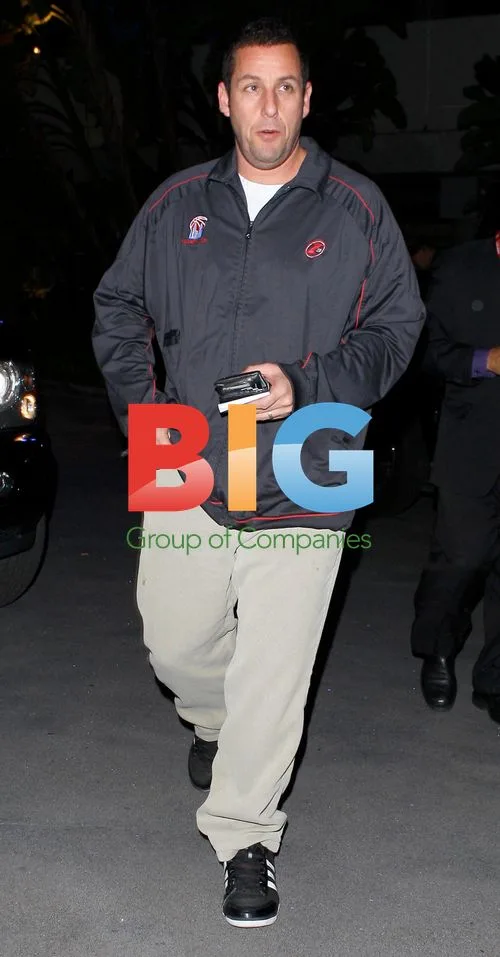 Adam Sandler at LA Lakers Game
