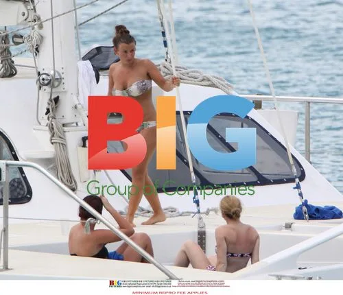 Coleen Rooney Relaxing in Caribbean
