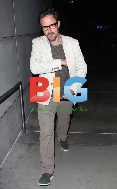David Arquette at Lakers vs Clippers Game