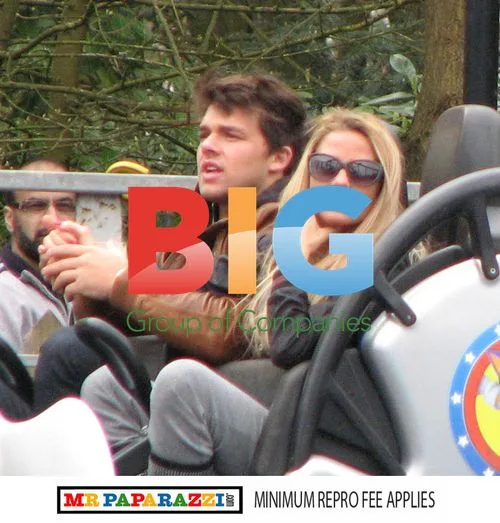 Katie Price and Leandro Penna at Alton Towers