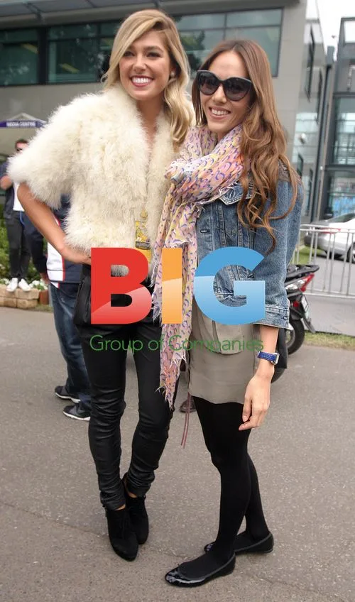 Ashley Hart and Jessica Micibata at Australian Grand Prix