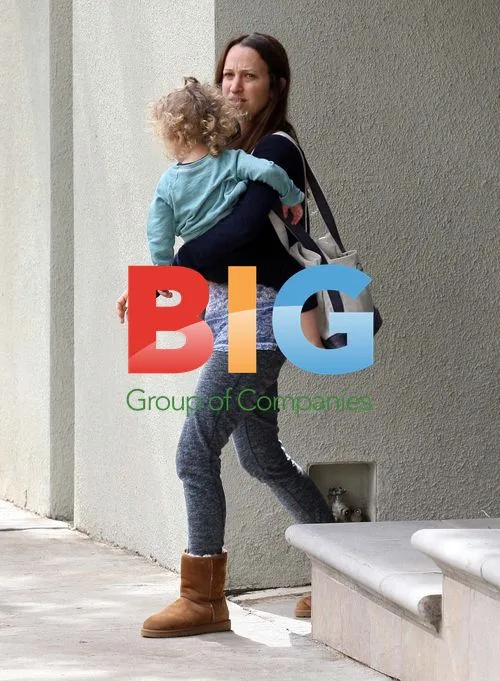 Jennifer Meyer and son Otis in Brentwood