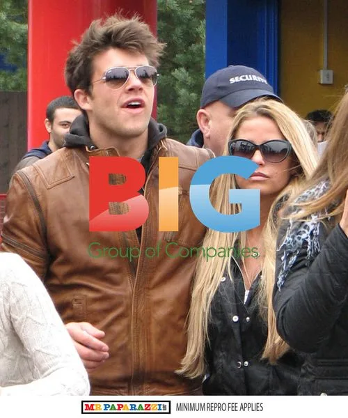Katie Price and Leandro Penna at Alton Towers