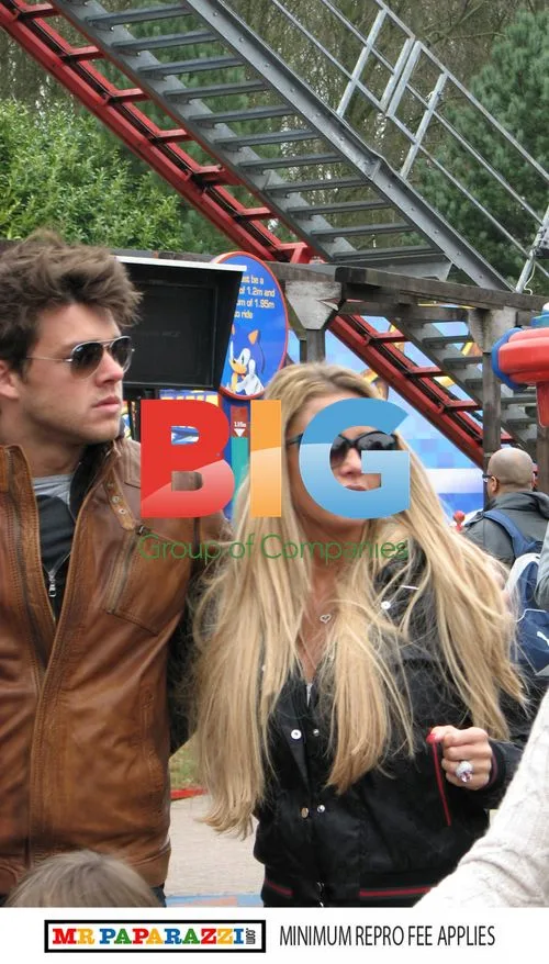 Katie Price and Leandro Penna at Alton Towers