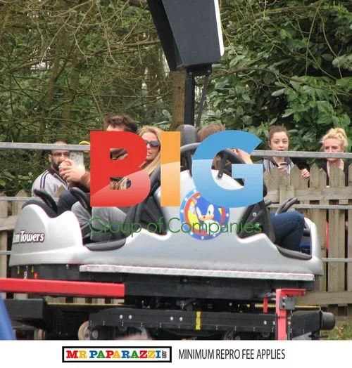 Katie Price and Leandro Penna at Alton Towers