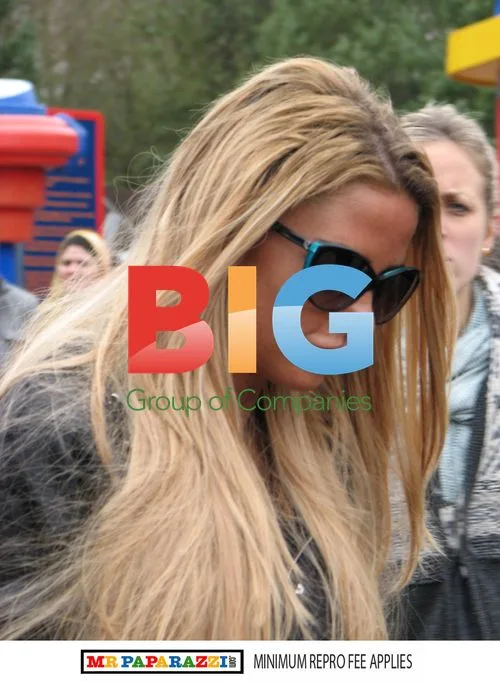 Katie Price and Leandro Penna at Alton Towers