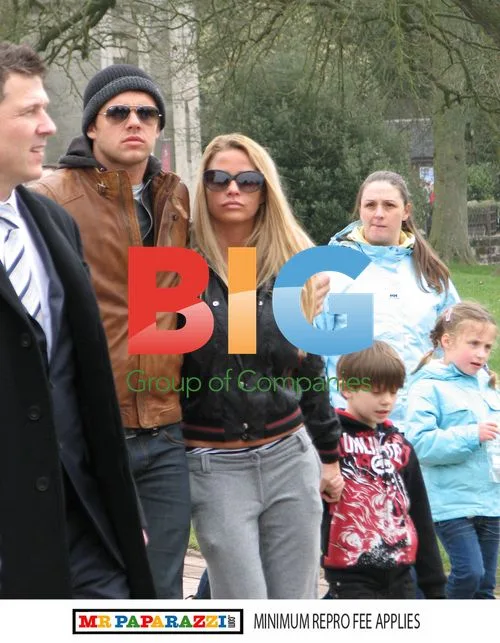Katie Price and Leandro Penna at Alton Towers