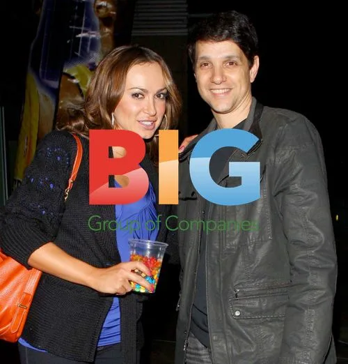 DWTS Karina Smirnoff and Ralph Macchio at Lakers Game