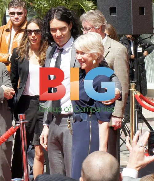 Russell Brand and Helen Mirren at Hand and Footprint Ceremony