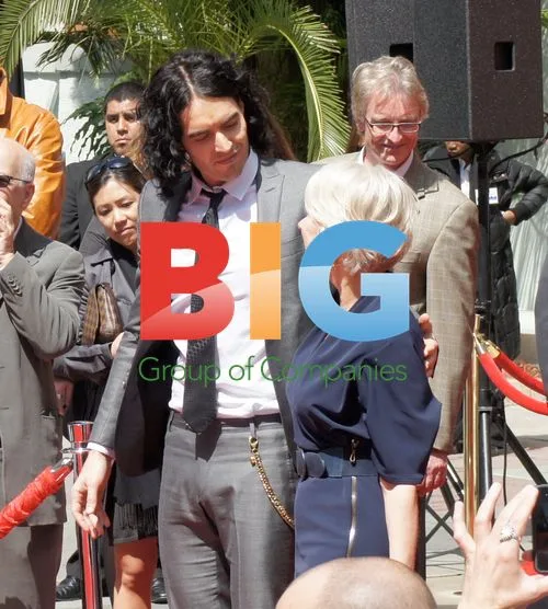 Russell Brand and Helen Mirren at Handprint Ceremony