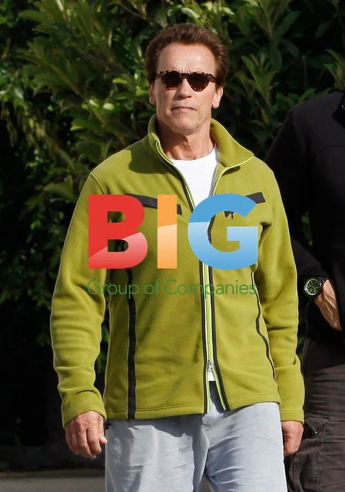 Arnold Schwarzenegger on Bike Ride