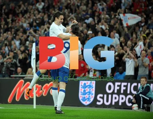 Andy Carroll celebrates goal with teammate