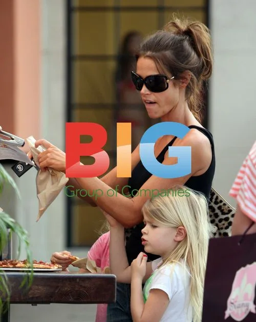 Denise Richards and daughters at The Commons