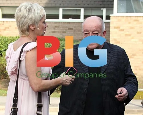 Denise Welch and Tim Healey Visit Macclesfield Hospital