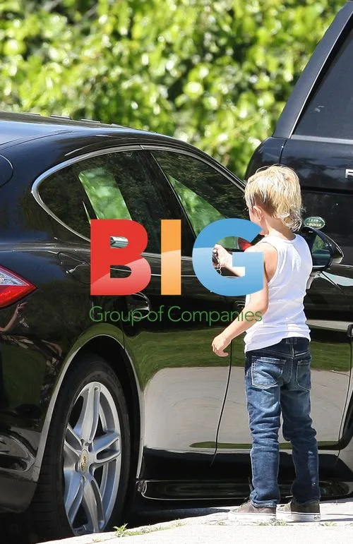Gavin Rossdale and son at the park