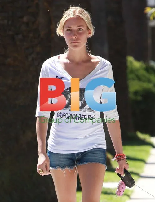 Kristin Cavallari Walking Dog in LA