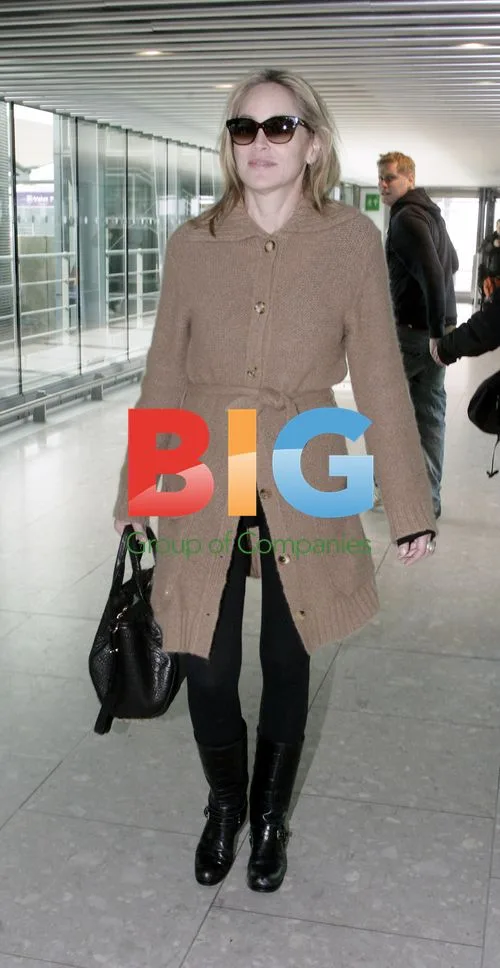 Sharon Stone at London Airport