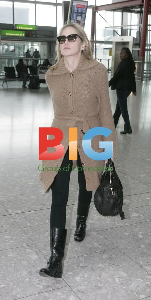 Sharon Stone at London Airport