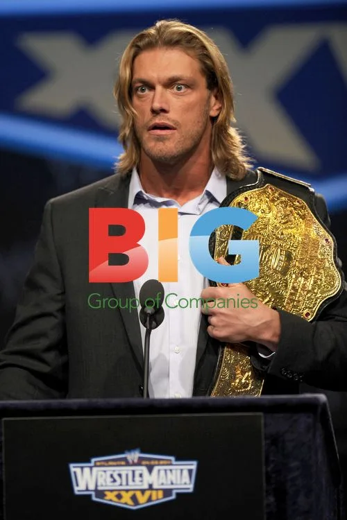 Edge at WWE WrestleMania XXVII Press Conference