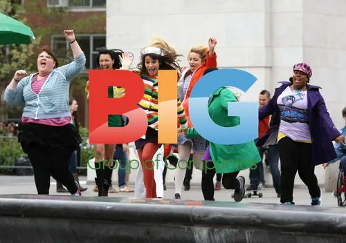 Glee cast in New York's Washington Square Park