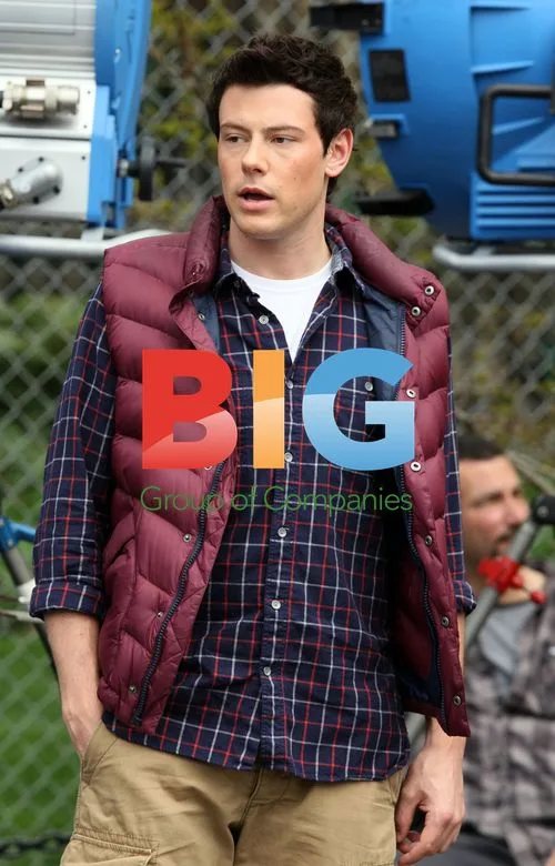 The cast of "Glee" filming in Washington Square Park