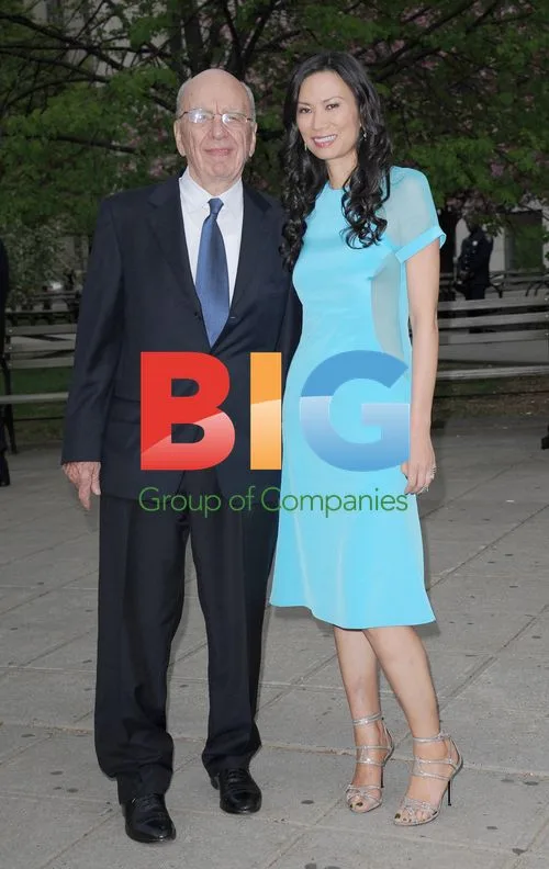 Rupert Murdoch and Wendy Deng at Vanity Fair Party