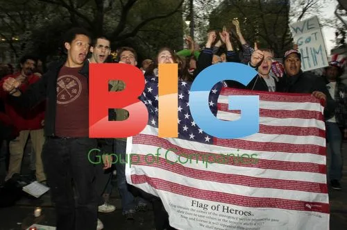 Celebration at Ground Zero After Bin Laden's Death