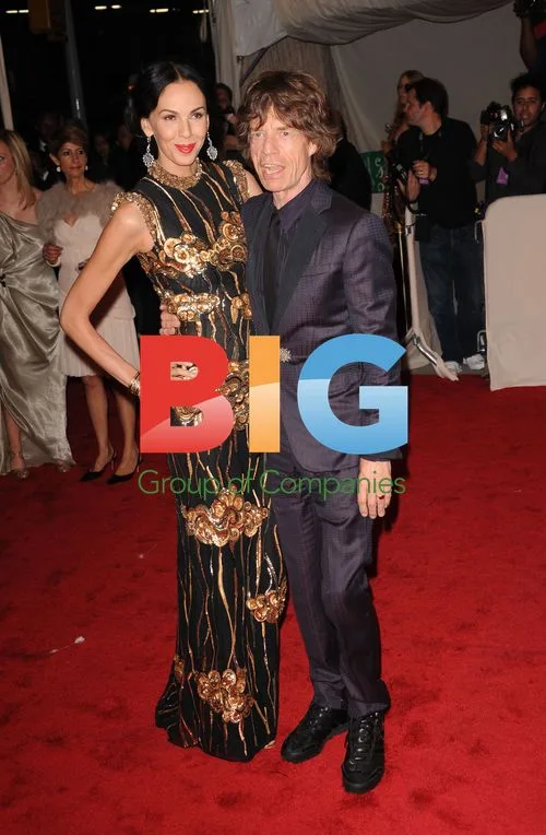 L'Wren Scott and Mick Jagger at Met Gala