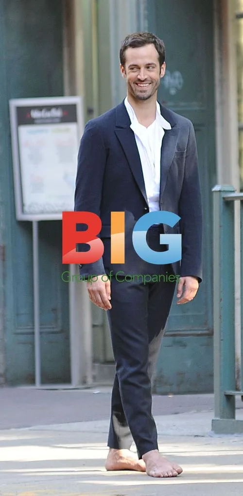 Benjamin Millepied Filming Commercial in Soho