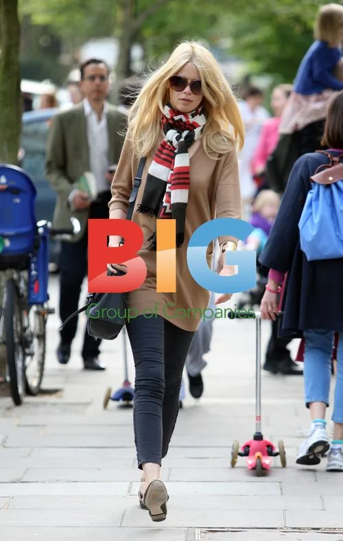 Claudia Schiffer on School Run