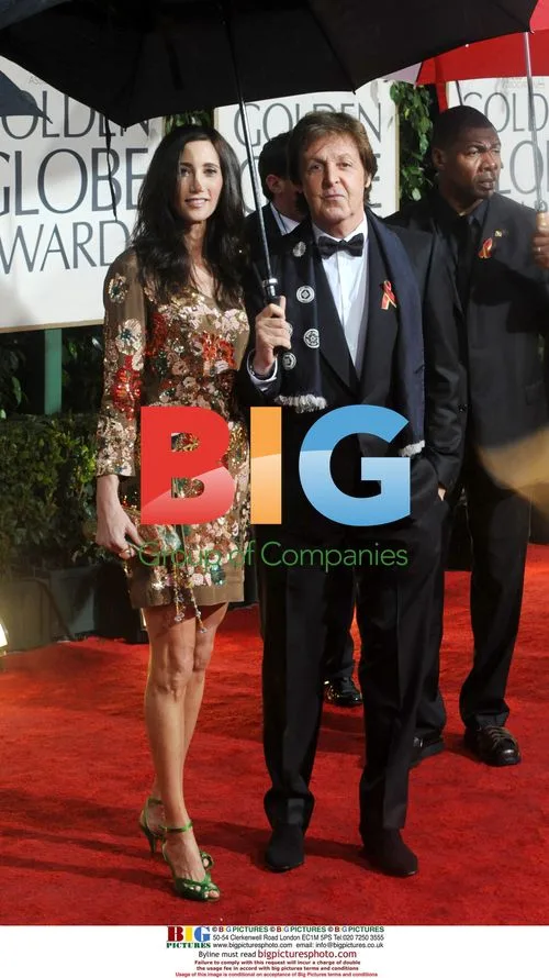 Paul McCartney and Nancy Shevell at Golden Globes