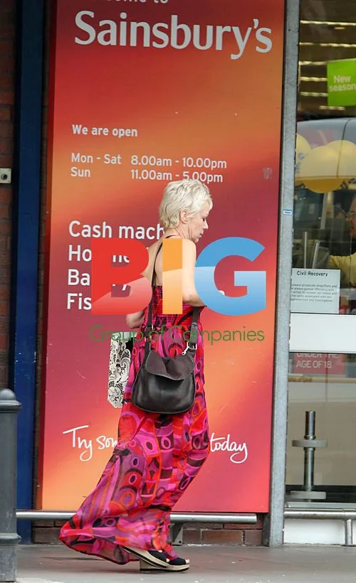 Denise Welch Out Shopping in Cheshire