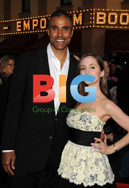 Rick Fox and Eliza Dushku at "Pirates" Premiere