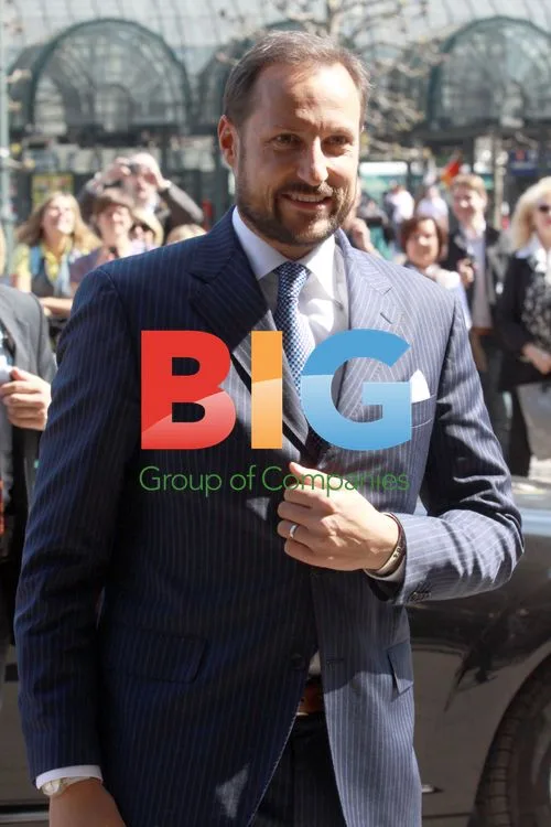 Prince Haakon of Norway at Hamburg Harbor Birthday