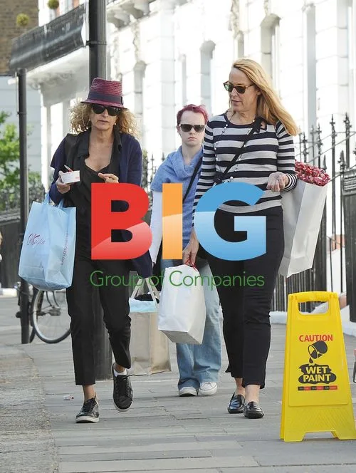 Jerry Hall Spotted on Kings Road