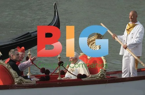 Pope Benedict XVI in Gondola in Venice