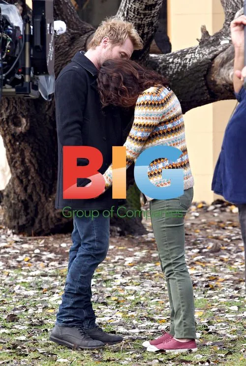 Ronan Keating and cast on 'Goddess' set