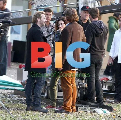 Ronan Keating, Laura Michelle-Kelly, Pia Miranda and Corinne Grant on 'Goddess' film set
