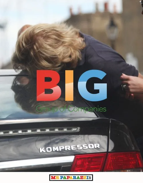 Nicky Clarke Checks Car Reflection in London