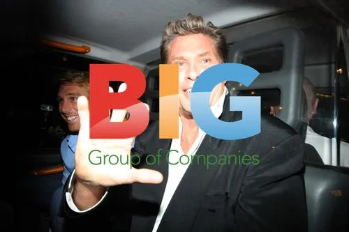 David Hasselhoff and Hayle Roberts in London