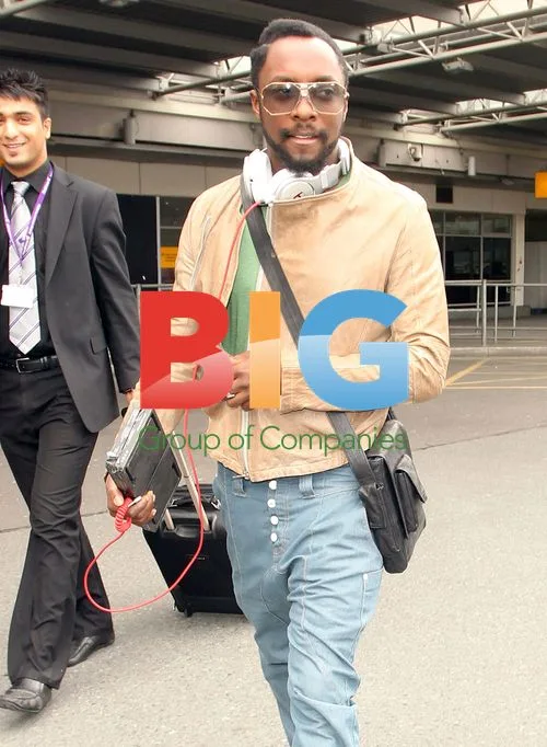 will.i.am Spotted at Heathrow Airport