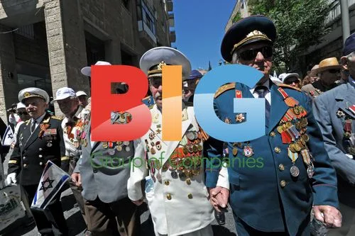 Russian WWII Vets Parade in Jerusalem