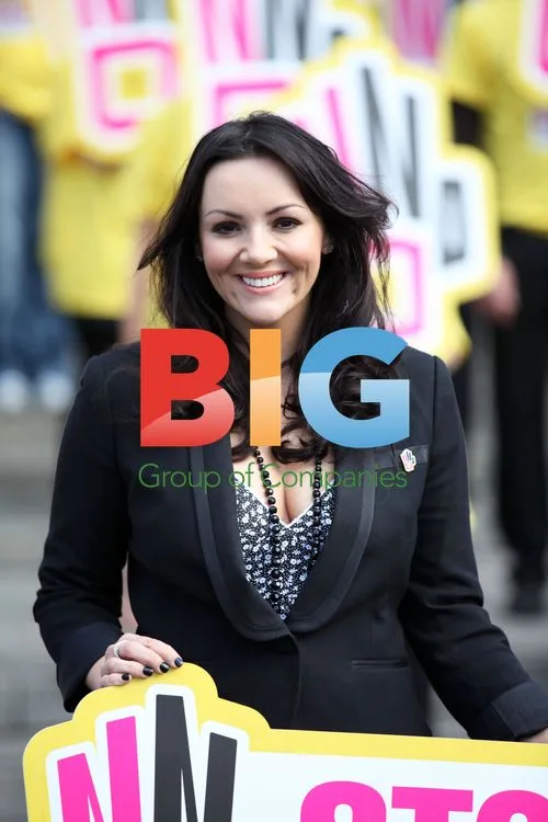 Martine McCutcheon Protest Against Child Trafficking