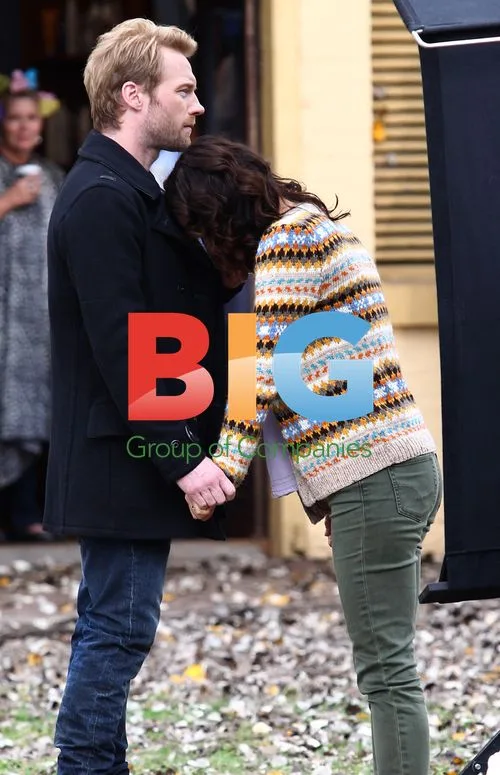 Ronan Keating, Laura Michelle-Kelly on 'Goddess' set