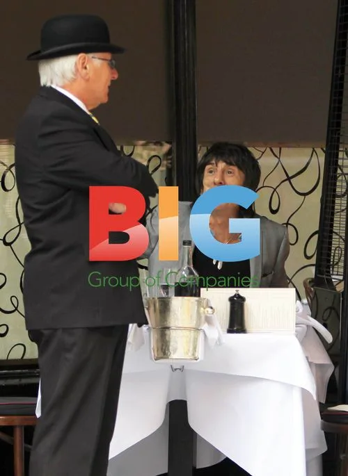 Ronnie Wood Dining at Scotts in London